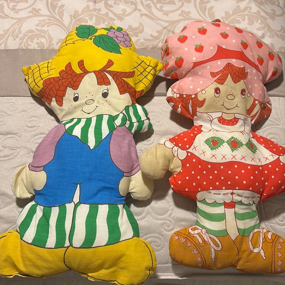 Strawberry Shortcake and Huckleberry Finn Vintage Dolls